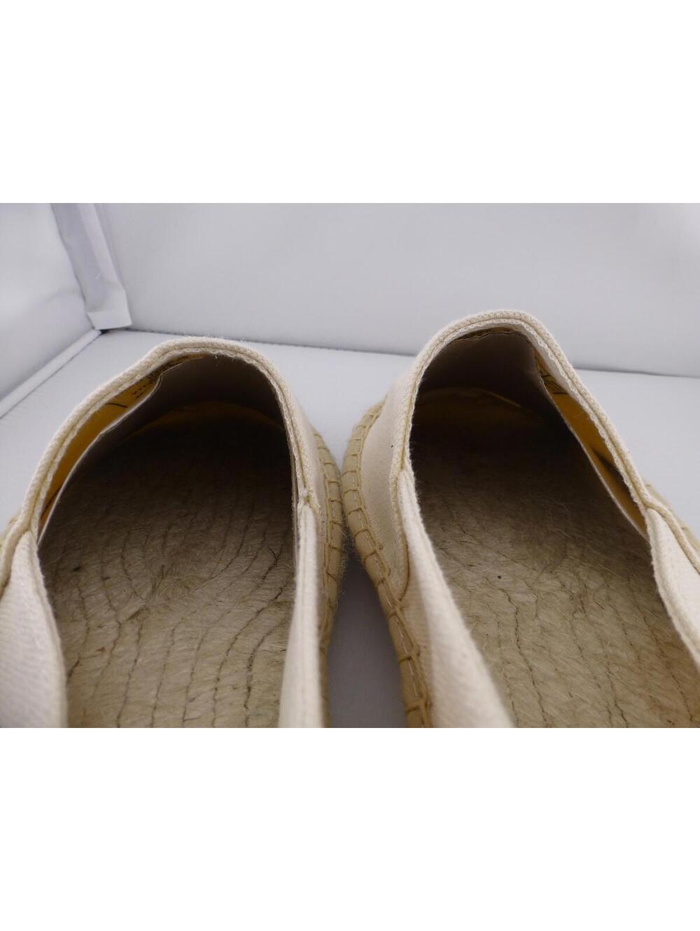 Lands' End Women's Natural Canvas Espadrille Flats Slip-On Shoes US 8 M3 - Picture 12 of 12